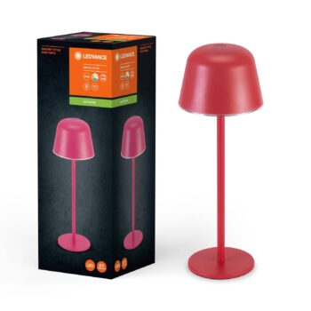LEDVANCE LED dobíjacia stolná lampa Style Stan, hliník, CCT, magenta
