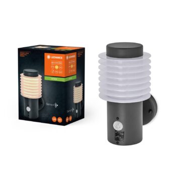 LEDVANCE LED nástenné svietidlo Endura Style Rondo tmavo sivé Senzor