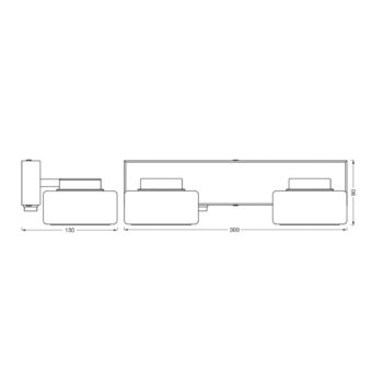 LEDVANCE LED nástenné svietidlo Orbis Flame, 2 svetlá, chróm, IP44