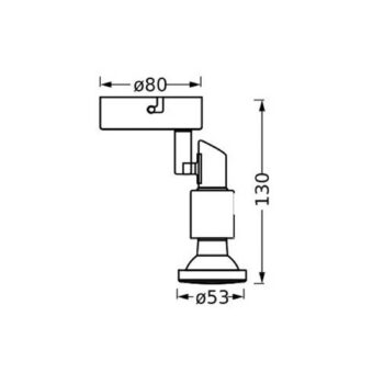 LEDVANCE LED stropné bodové svietidlo GU10, jednoplameňové, čierne