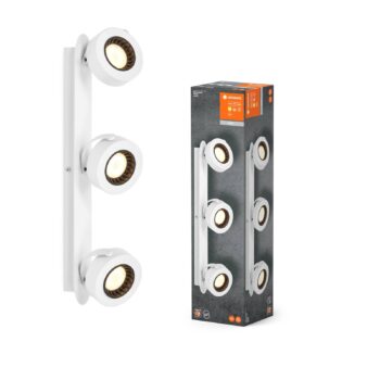 LEDVANCE LED stropné bodové svietidlo Venus, 3 000 K, 3 svetlá, biele