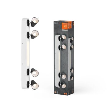 LEDVANCE LED stropné svietidlo Neptún, 4 spoty, biele