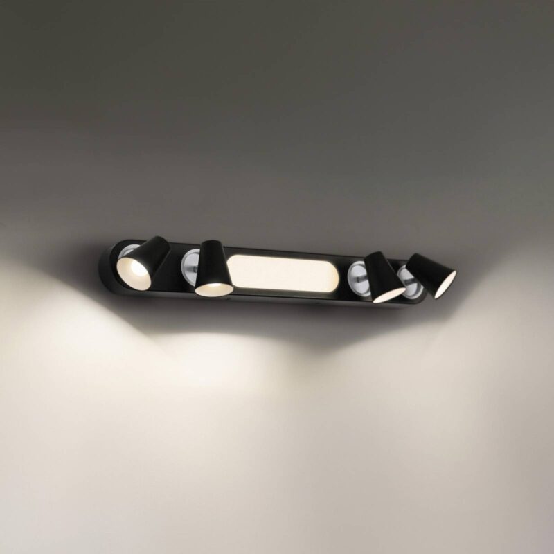 LEDVANCE LED stropné svietidlo Neptún, 4 spoty, čierne LEDVANCE LED stropné svietidlo Neptún, 4 spoty, čierne