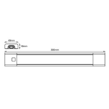 LEDVANCE Linear Slim RGBW podskrinkové LED 30cm