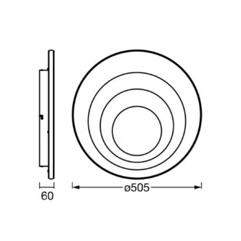 LEDVANCE Orbis Slim Spiral Round stropné svietidlo Ø51cm