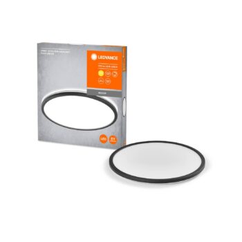 LEDVANCE Orbis Ultra Slim, čierna, Ø 40 cm