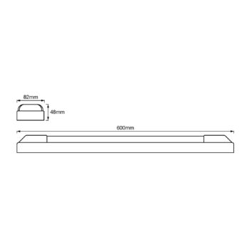 LEDVANCE Power Batten Dopp stropné svietidlo 60cm 3000K