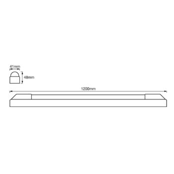 LEDVANCE Power Batten LED stropné svietidlo 120 cm 4 000 K