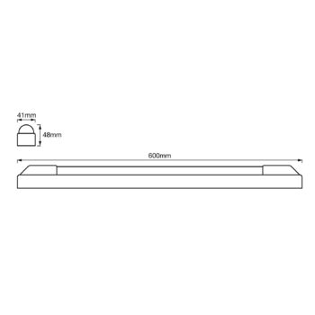 LEDVANCE Power Batten LED stropné svietidlo 60cm 3000K