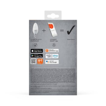 LEDVANCE SMART+ LED, sviečka, E14, 4,9 W, CCT, RGB, WiFi, 3 ks
