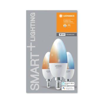 LEDVANCE SMART+ WiFi E14 5W sviečka 2700–6500K 3ks