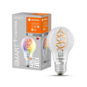 LEDVANCE SMART+ WiFi E27 4,5W Classic číra RGB 827