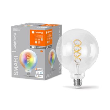 LEDVANCE SMART+ WiFi E27 4,8W číry G125 RGB CCT