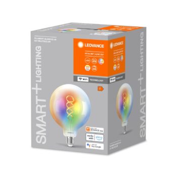 LEDVANCE SMART+ WiFi E27 4,8W číry G125 RGB CCT