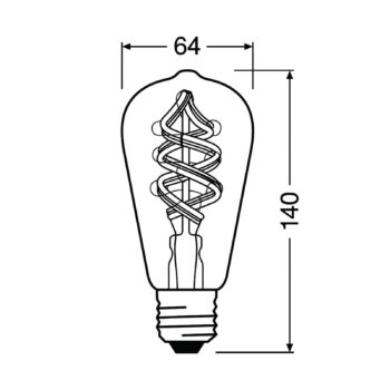 LEDVANCE SMART+ WiFi Filament Classic E27 4,5W 827