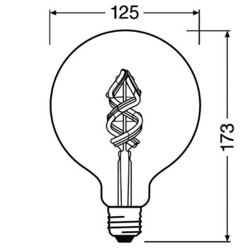 LEDVANCE SMART+ WiFi Filament Globe RGBW E27 4,5 W