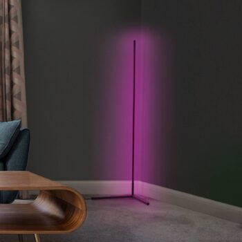 LEDVANCE SMART+ WiFi Floor Rohová stojacia lampa čierna 140 cm