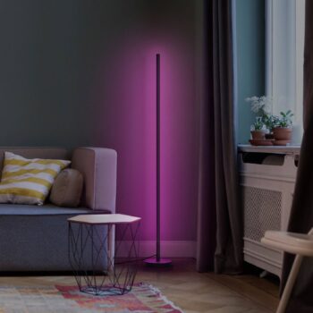 LEDVANCE SMART+ WiFi Floor round lampa čierna
