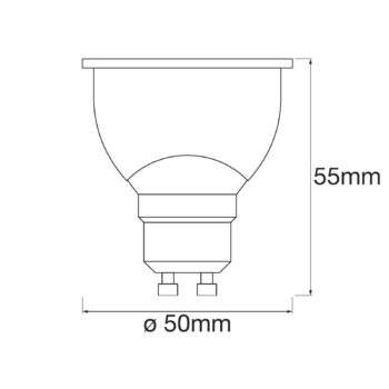 LEDVANCE SMART+ WiFi GU10 reflektor 4,9W CCT 3ks