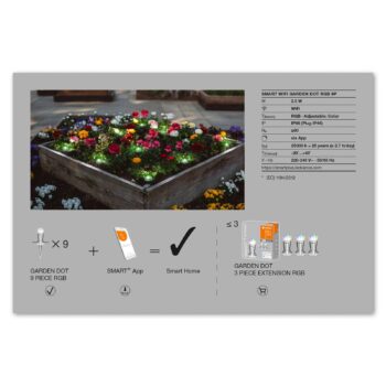 LEDVANCE SMART+ WiFi Garden Dot LED spot 9-dielna sada