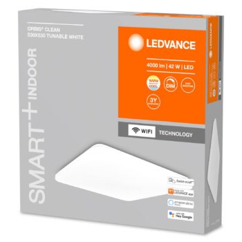 LEDVANCE SMART+ WiFi Orbis Clean, CCT, 53 x 53 cm