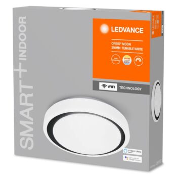 LEDVANCE SMART+ WiFi Orbis Moon CCT 38 cm čierna
