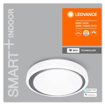 LEDVANCE SMART+ WiFi Orbis Moon CCT 38 cm sivá