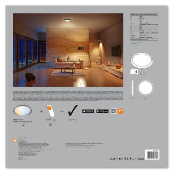 LEDVANCE SMART+ WiFi Orbis Plate CCT 43 cm sivá