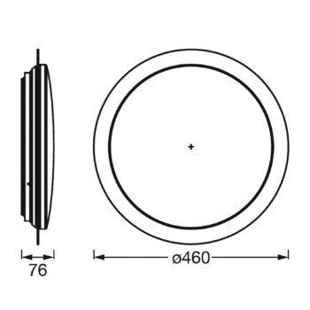 LEDVANCE SMART+ WiFi Orbis Sparkle, CCT, Ø 46 cm
