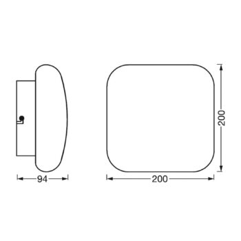 LEDVANCE SMART+ WiFi Orbis Wall Aqua IP44 20x20 cm