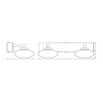 LEDVANCE SMART+ WiFi Orbis Wall Elypse, 2-pl.