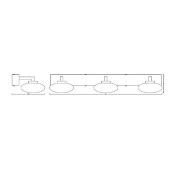 LEDVANCE SMART+ WiFi Orbis Wall Elypse, 3-pl.