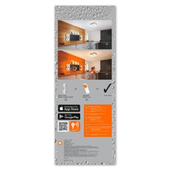LEDVANCE SMART+ WiFi Orbis Wall Wave IP44 2-pl.