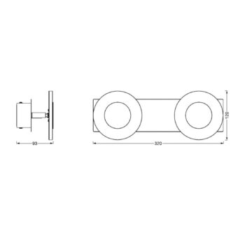 LEDVANCE SMART+ WiFi Orbis Wall Wave IP44 2-pl.