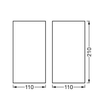 LEDVANCE SMART+ WiFi Orbis Wall Wood, 21 x 11 cm