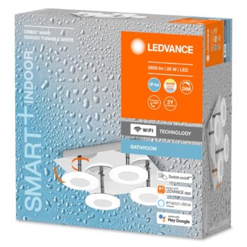 LEDVANCE SMART+ WiFi Orbis Wave IP44 30 x 30 cm