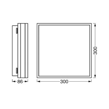 LEDVANCE SMART+ WiFi Orbis magnet biely, 30x30cm