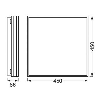 LEDVANCE SMART+ WiFi Orbis magnet biely, 45x45cm
