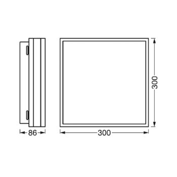 LEDVANCE SMART+ WiFi Orbis magnet čierny, 30x30cm
