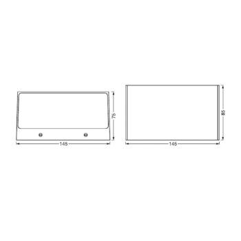 LEDVANCE SMART+ WiFi Outdoor Brick Wide tmavosivá