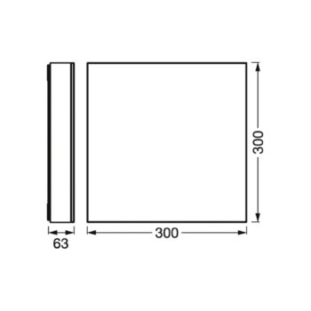 LEDVANCE SMART+ WiFi Planon FL Sparkle 30x30 cm
