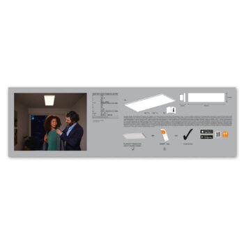 LEDVANCE SMART+ WiFi Planon LED panel CCT 40x10 cm