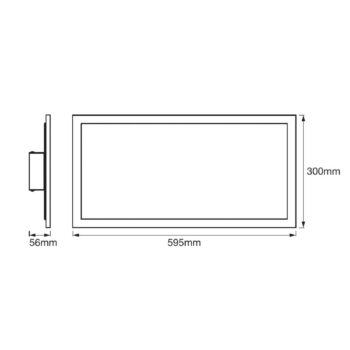 LEDVANCE SMART+ WiFi Planon Plus, CCT, 60 x 30 cm