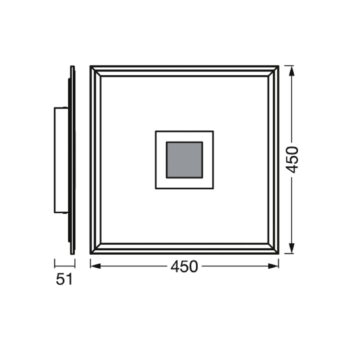 LEDVANCE SMART+ WiFi Planon Plus Hole 45x45cm biela