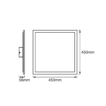 LEDVANCE SMART+ WiFi Planon Plus, RGBW, 45 x 45 cm