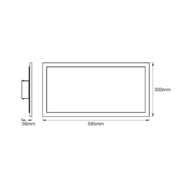 LEDVANCE SMART+ WiFi Planon Plus, RGBW, 60 x 30 cm