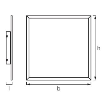 LEDVANCE SMART+ WiFi Planon Plus, RGBW, 60 x 60 cm