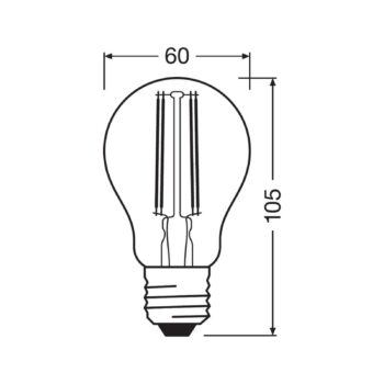 LEDVANCE SMART+ WiFi filament E27 5,5W 827 Classic
