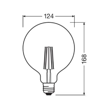 LEDVANCE SMART+ WiFi filamentová E27 6W 827 G125