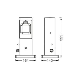 LEDVANCE SMART+ WiFi zásuvkový stĺpik IP44 2x